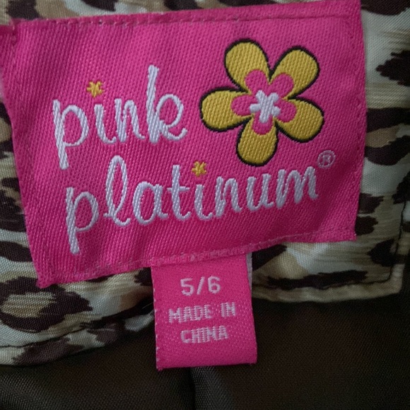 Girl’s leopard snow bib cheetah size 5/6 - Picture 3 of 3